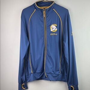 Disney Blue and Yellow Mickey Track Jacket Size XL